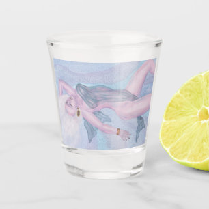 Waterverf kunst Venus godin liefde geestesdesign Shot Glas