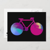 waterverf kunstfiets briefkaart (Voorkant / Achterkant)