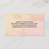 Waterverf kunsttextuur visitekaartje (Achterkant)