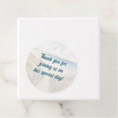 Waterverf Kust New England bruiloft Dank u Bedankjes Labels (In situ)