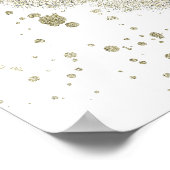 Waterverf Kustbegroting Foto Bruiloft Poster (Hoek)