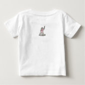 Waterverf Kute Baby Elephant met Blush & Flowers (Achterkant)