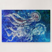 Waterverf - kwallen dans legpuzzel (Horizontaal)