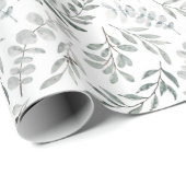 Waterverf laat Australische eucalyptus Leaf Cadeaupapier (Rol Hoek)