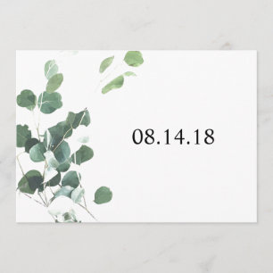 Waterverf laat de datumkaart 5x7 opslaan save the date