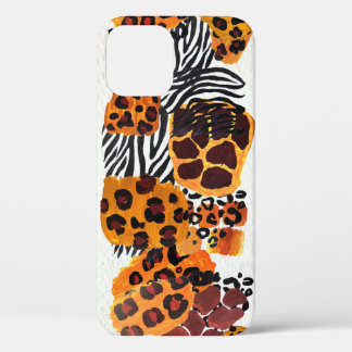  Waterverf laat illustratie achter. iPhone 12 Hoesje