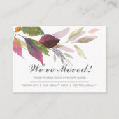 Waterverf laat nieuwe mededeling over thuisverplaa informatiekaartje (Voorkant)