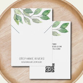 Waterverf laat QR code Ketting display Kaart