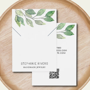 Waterverf laat QR code Ketting display Kaart