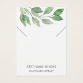 Waterverf laat QR code Ketting display Kaart (Voorkant)