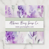 Waterverf - Label zeepproduct Lavendar (Achterkant)