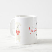 Waterverf Labrador Dog Valentijnsdag Coffee Mok (Voorkant links)
