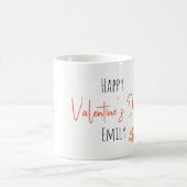 Waterverf Labrador Dog Valentijnsdag Coffee Mok (Center)