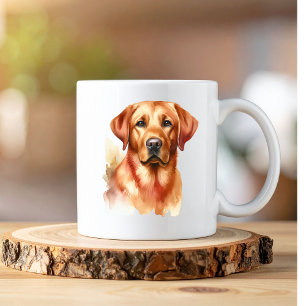 Waterverf Labrador Gouden Personaliseer Extra Grote Beker