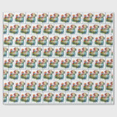 Waterverf Labrador Retriever dubbele belichting Cadeaupapier (Vlak)