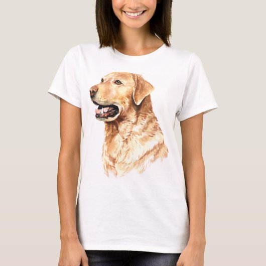 Waterverf Labrador Retriever T-shirt (Voorkant)