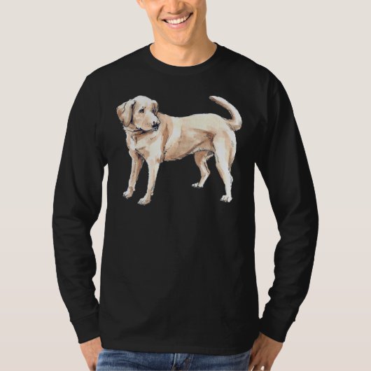Waterverf Labrador Retriever T-shirt (Voorkant)