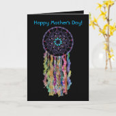 Waterverf Lace Dream Catcher | MOEDERDAG Kaart (Gele Bloem)