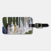 Waterverf Lacrosse Sticks Bagagelabel (Voorkant horizontaal)
