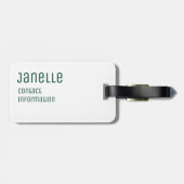 Waterverf Lacrosse Sticks Bagagelabel (Achterkant horizontaal)