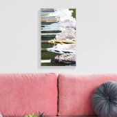 Waterverf Lacrosse Sticks Canvas Afdruk (Insitu (Woonkamer))