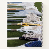 Waterverf Lacrosse Sticks Notitieboek (Achterkant)