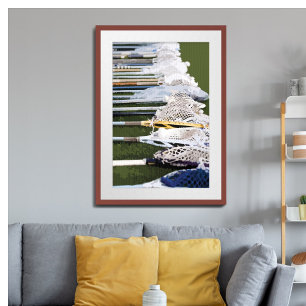 Waterverf Lacrosse Sticks Poster
