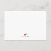 Waterverf Ladybug Advice voor Kaart van het Baby s (Achterkant)