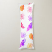 Waterverf ladybugs en vierbladklavers lichaamskussen (Achterkant (Verticaal))