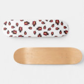 Waterverf Ladybugs-patroon Skateboard (Horizontaal)