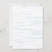 Waterverf Lake Blue kano bruiloft Kaart (Achterkant)