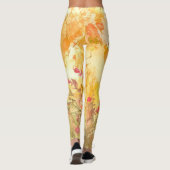 Waterverf Land Bos Landschapskunst Leggings (Achterkant)