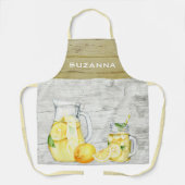 Waterverf Landmonogram limonade Lemon Schort (Voorkant)