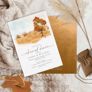 Waterverf Landscape Rehearsal Autumn Gold ID786 Kaart