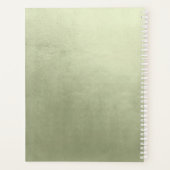 Waterverf Landscape Wedding Sage Green ID786 Planner (Achterkant)