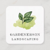 Waterverf Landscaping Care Square Visitekaartje (Voorkant)