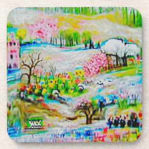 Waterverf Landschap 2 Bier Onderzetter