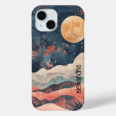 Waterverf landschap Abstract schilderkunst met naa Case-Mate iPhone Case (Achterkant)