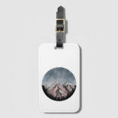 Waterverf landschap bagagelabel (Voorkant (verticaal))