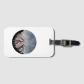 Waterverf landschap bagagelabel (Voorkant (horizontaal))