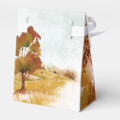 Waterverf landschap Hartelijk dank herfst Gold ID7 Bedankdoosjes (Achterkant)