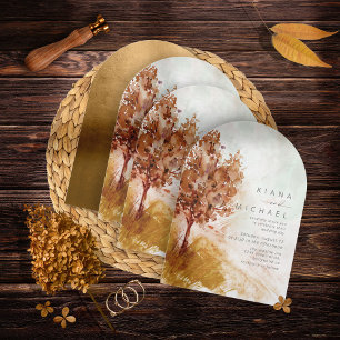 Waterverf Landschap Herfst Gouden Boog ID786 Kaart