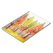 Waterverf landschap met herfstbomen notitieboek (Linkerzijde)