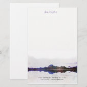 waterverf landschap persoonlijk briefpapier (Voorkant / Achterkant)