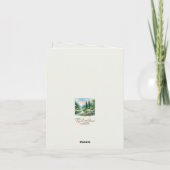 Waterverf Landschap Sympathie Bedankkaart (Achterkant)