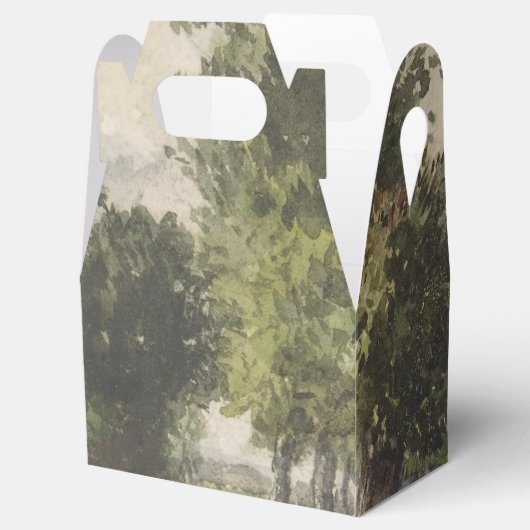 Waterverf Landschap van Pad - Constant Troyon Bedankdoosjes (Geopend)