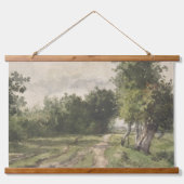 Waterverf Landschap van Pad - Constant Troyon Hangend Wandkleed (Voorkant)