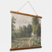 Waterverf Landschap van Pad - Constant Troyon Hangend Wandkleed (Gebogen)