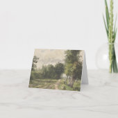 Waterverf Landschap van Pad - Constant Troyon Notitiekaartje (Voorkant)