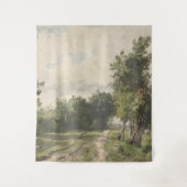Waterverf Landschap van Pad - Constant Troyon Wandkleed (Voorkant)